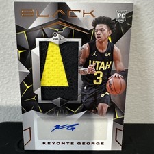 🔥Keyonte George Rookie Patch Auto Panini Black RPA # 2/10 Color Match Rare