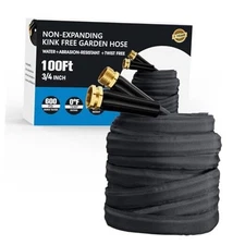 2025 Upgraded 100FT Garden Hose, Lightweight, Flexible 100 FT Non-Expanding