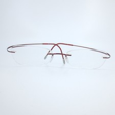 Silhouette Titan Rimless Eyeglasses Red 7565 40 6104 50-17 140 Austria Eyewear