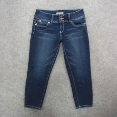 YMI WannaBettaButt Jeans Womens 12/13 Dark Wash Mid Rise Skinny Stretch Denim