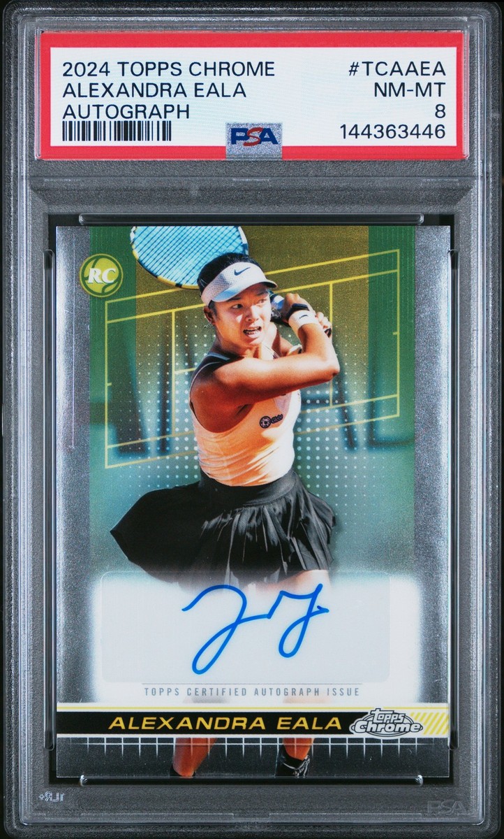2024 TOPPS CHROME TENNIS AUTOS #TCAAEA ALEXANDRA EALA PSA 8 | eBay