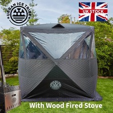 KUBE XL Outdoor Sauna Tent with Large Wood Fired Stove BRAND NEW Stainless Steel