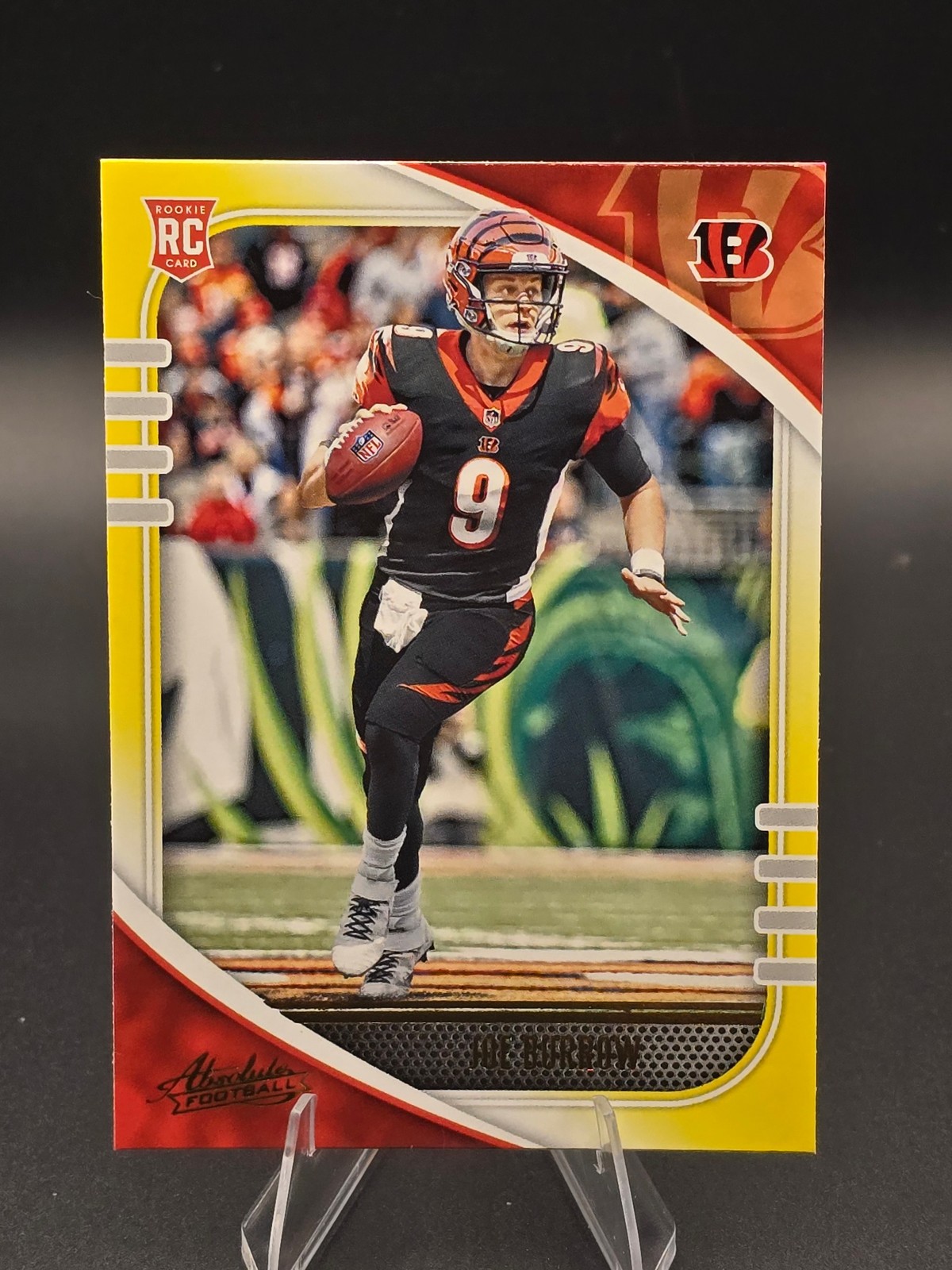 2020 Panini Absolute #158 Joe Burrow Yellow