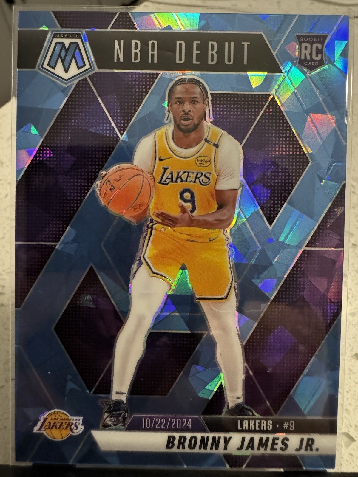 2024-25 Panini Mosaic NBA Debut Bronny James #262 Ice Mosaic /125