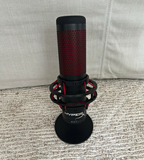 HyperX QuadCast USB Condenser Microphone w/ Boom Arm, Black/Red