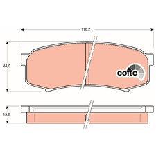 Satz Bremsbeläge Bremsklötze hinten für Toyota Land J15 J7 J8 J9 J12 | 530503