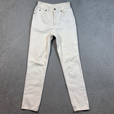Calvin Klein Sport White Denim Jeans Womens Size 4 Made in USA