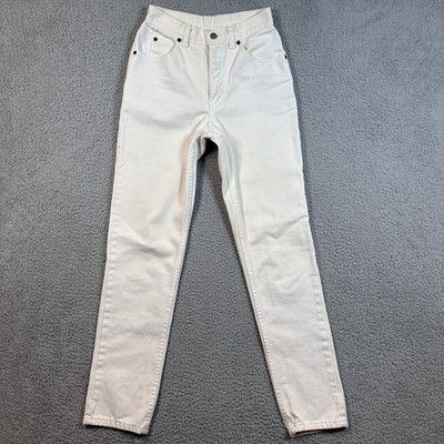 Calvin Klein Sport White Denim Jeans Womens Size 4 Made in USA