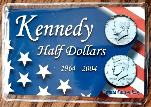 1964 & 2004 Uncirculated Kennedy Half Dollar Limited Edition Set