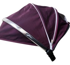 iCandy Peach 5 Seat Unit And Carrycot Canopy Breezy Hood In Purple 