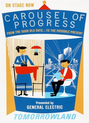 Free Same Day Shipping Carousel Of Progress Tomorrowland Borderless 11x17 Poster