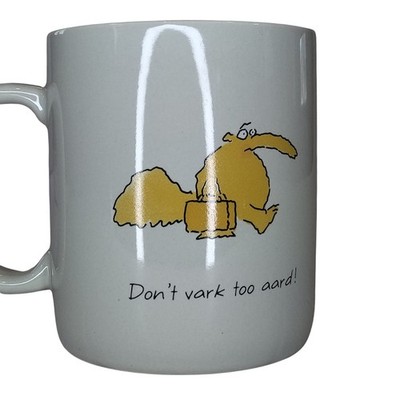 Hallmark Mug Sandra Boynton Aardvark Coffee Tea Vintage Don't Vark Too Aard HTF