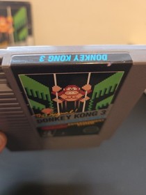 Donkey Kong 3 Nes Nintendo RARE 5 Screw Cart In Hangtab Box/No Manual MINT CART