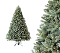 Weihnachtsbaum KüNstlicher Tannenbaum Led-Beleuchtung Fichte 240Cm