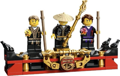 LEGO NINJAGO 15th Anniversary Complete Minifigure Display Set, Ninjas, 6+