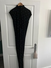 Yuki 70er Jahre Black & Blue Ladybird Kleid