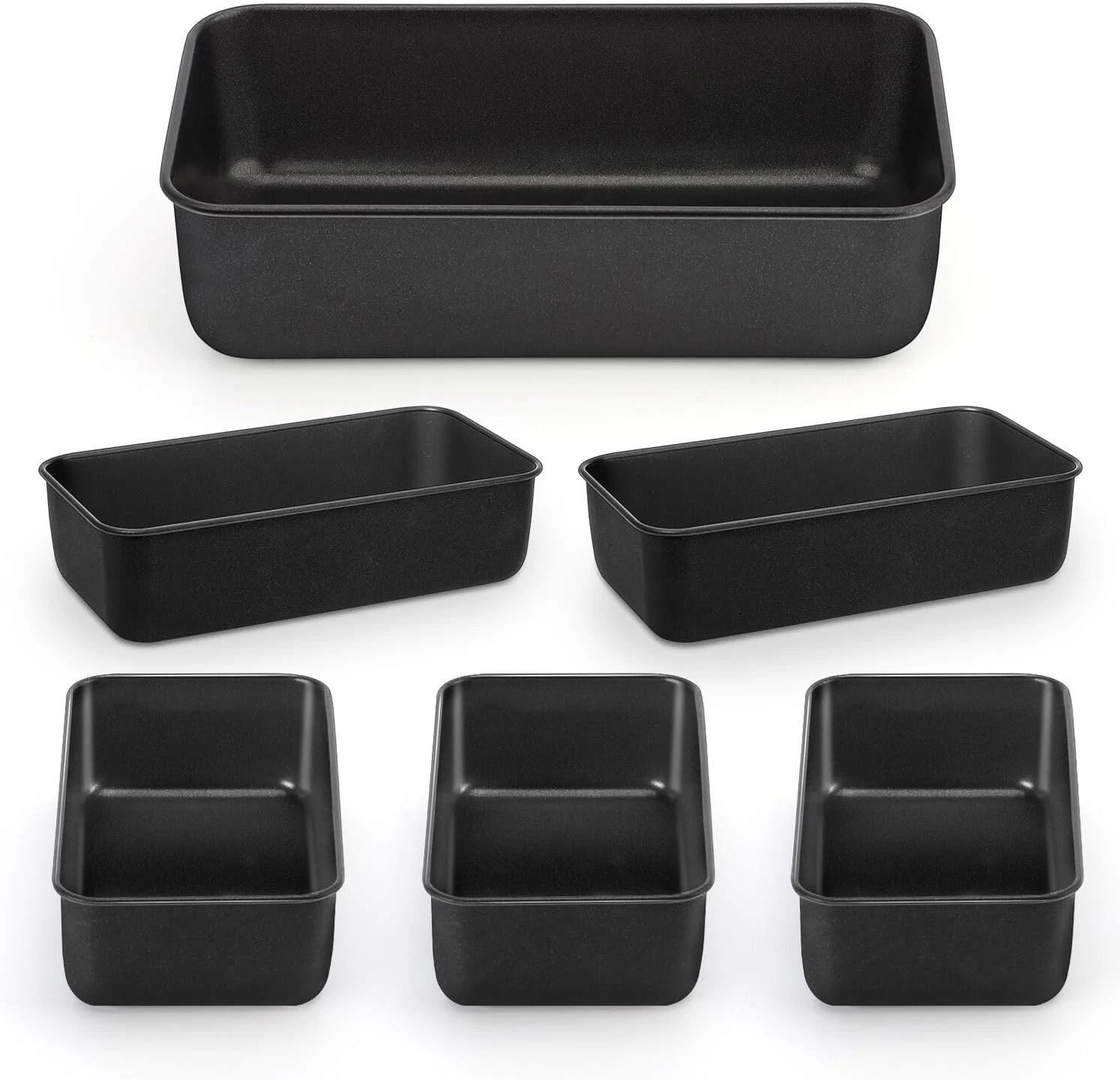 6 Pack Nonstick Loaf Bread Pan for Baking, 9X5In Bread Loaf Baking Pan, Stainles