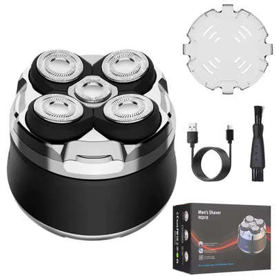 Men s Magnetic Bald Head Shaver Cordless Wet/Dry Waterproof Electric Trimmer New