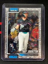 Troy Johnston 2026 Topps Series 1 #317 Miami Marlins Spring Training RC Rookie