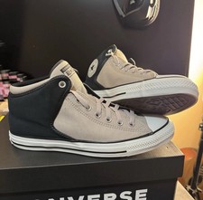 Converse Chuck Taylor All Star High Street Mid Black Tan White Mens 10 NWB