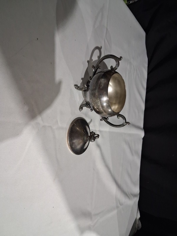 Antique Silver Plated Sugar Bowl