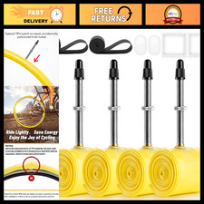Ultralight 700C Bike Tubes 700x35C/38C/40C/42C/45C - 60mm Presta Valve, Durable