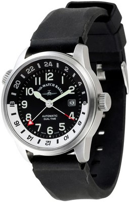 ZENO Uhr Basel Pilot Fellow Dual Time GMT Ref. 6304-2893