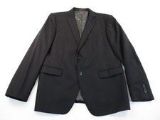 John Varvatos Bleeker Blazer Jacket Mens 46 Regular Black Wool