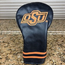 Rare Vintage OSU Oklahoma State Golf Driver Headcover Rare Black Orange Logo