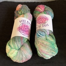 alpaca wool blend yarn hank 2 100g  P013 