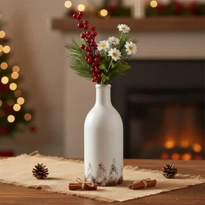White Ceramic Flower Vase