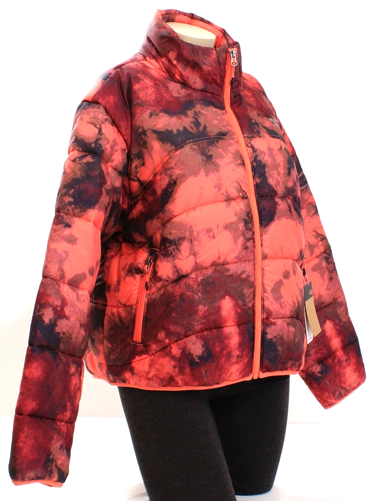 The North Face NSE Elements 2000 Coral Ice Dye Print Puffer Jacket Women's L NWT image 3