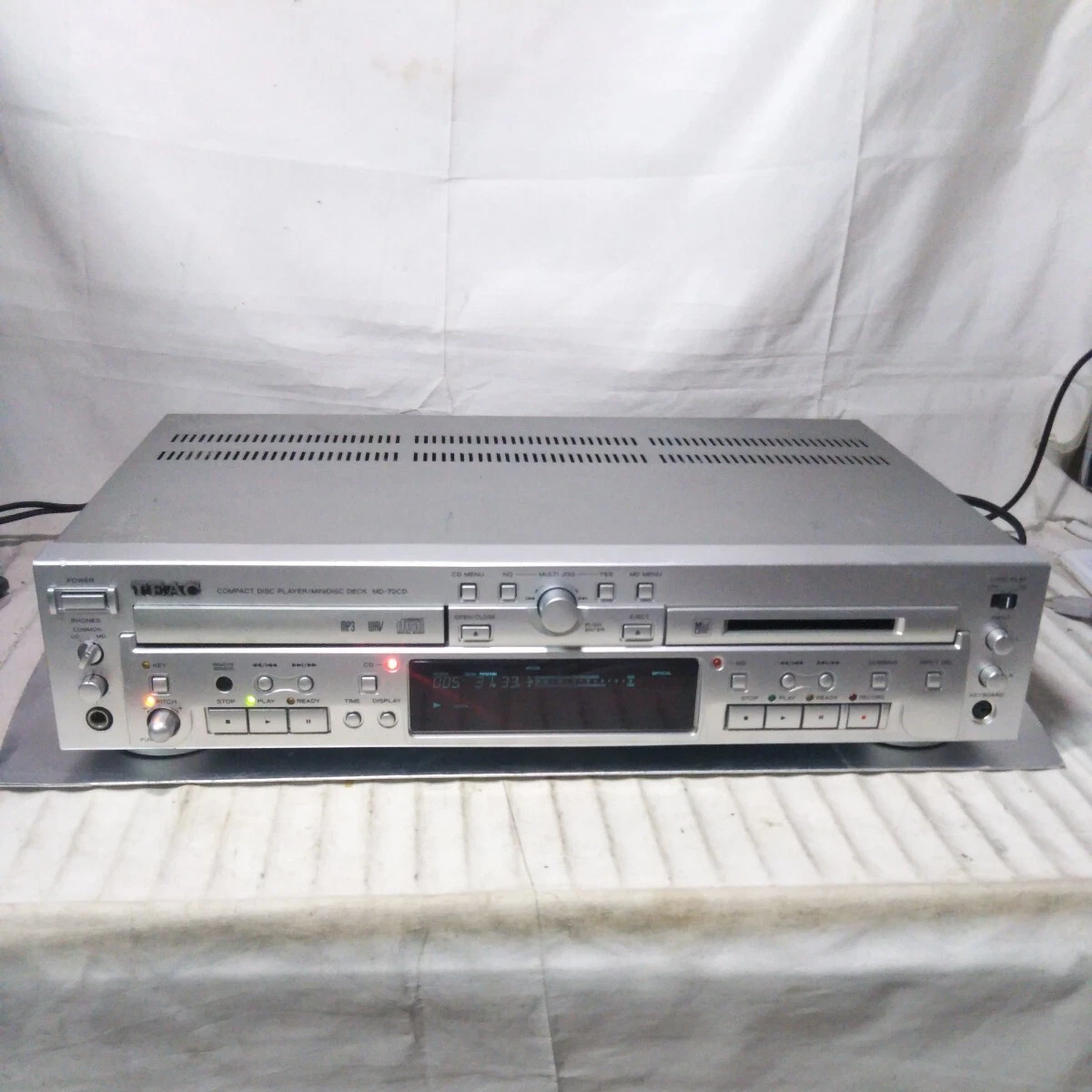 TEAC CDプレーヤー／MDレコーダーシルバーMD-70CD-S TEAC MD-8 - その他