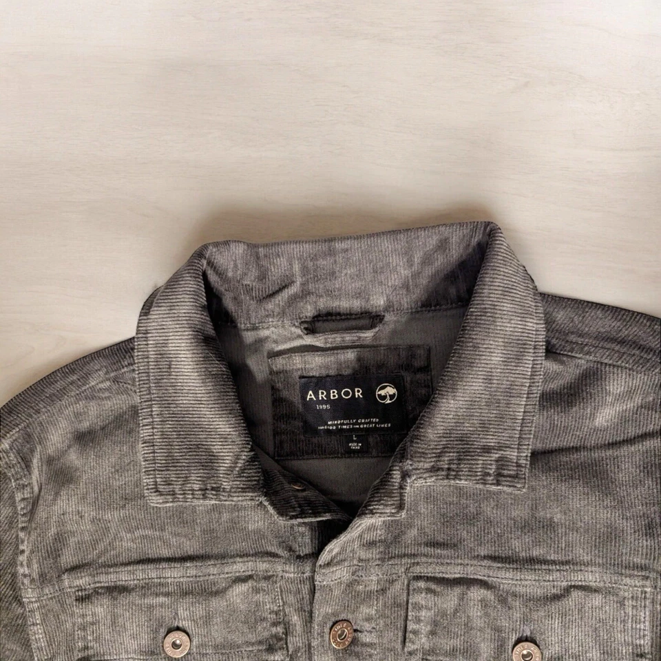 Chaqueta Arbor Hombre Regalo Para Hombre Mujer Pana Ligera Gris XL Foto 4 de 4