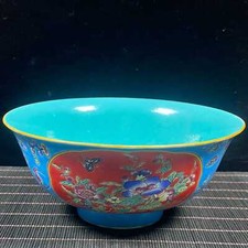 Chinese Enamel Color Porcelain Hand Painted Exquisite Bowls 90076