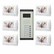 Wired Apartment Video Door Phone Audio Visual Intercom Entry System