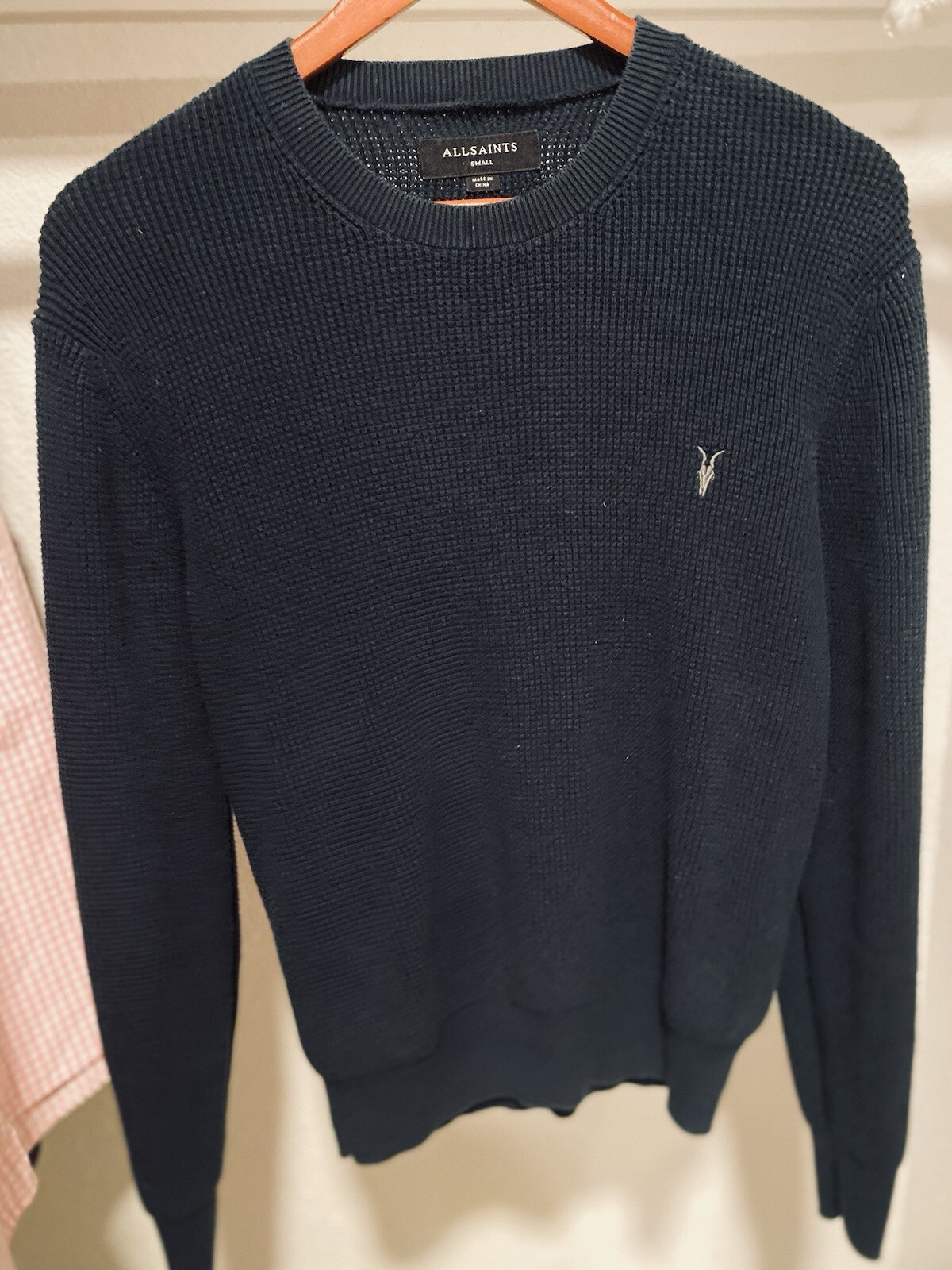 NUEVO ALLSAINTS Suéter Aspen Para Hombre Talla S. Súper suave y cómodo