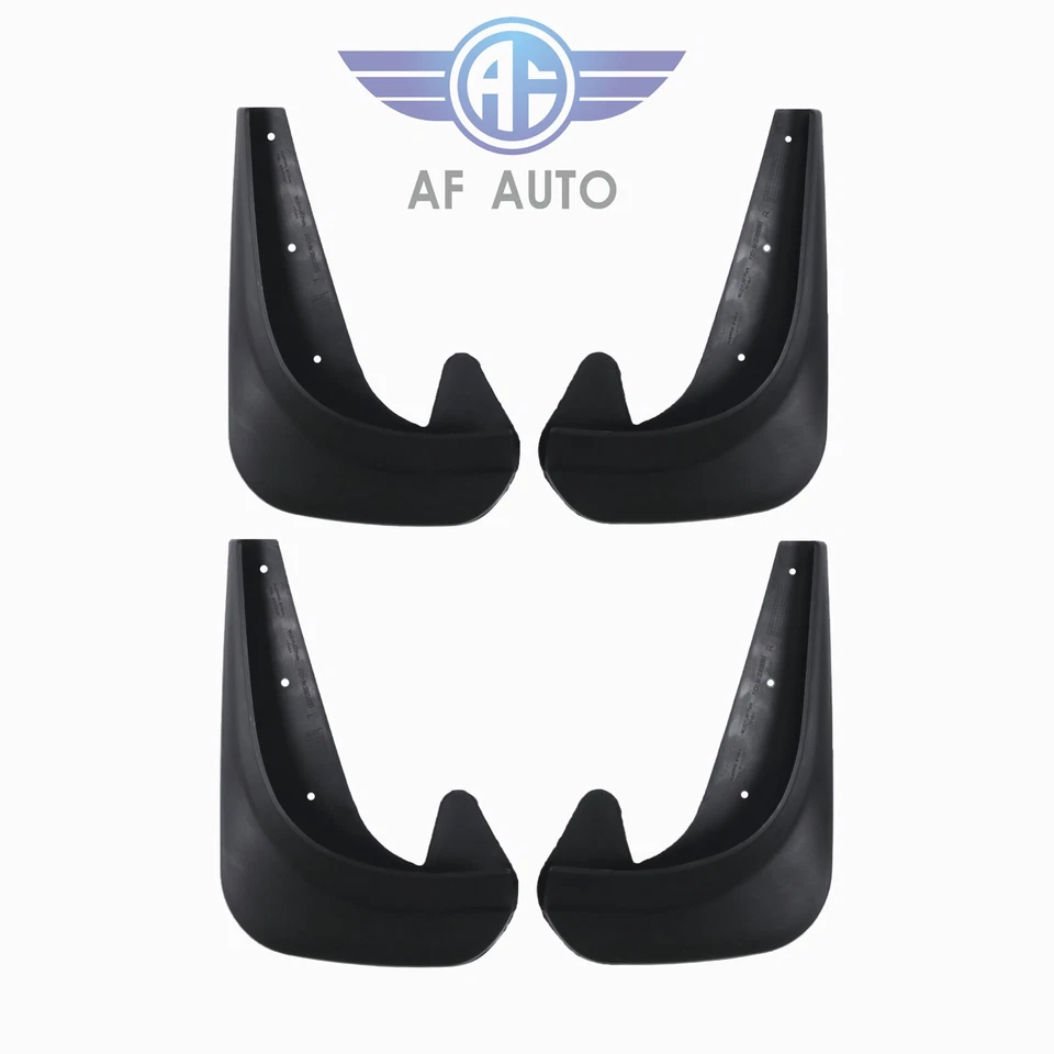 Front & Rear EVA Plastic Wearing Mud Flaps Splash Guards For Car Fender 4PCS Foto 3 de 4