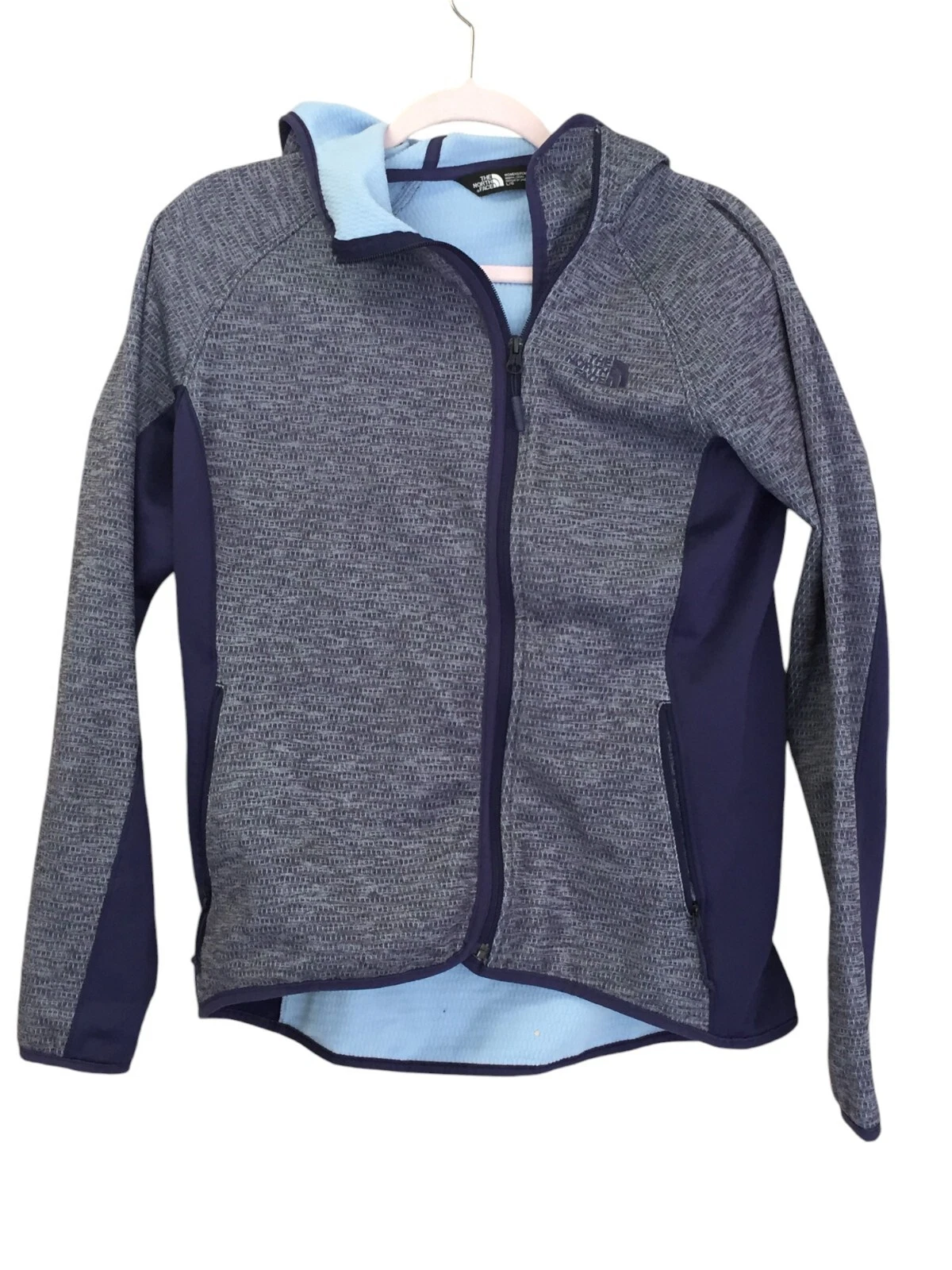 VETEMENTS Giacca The North Face donna grande Arcata asimmetrica zip cappuccio leggera