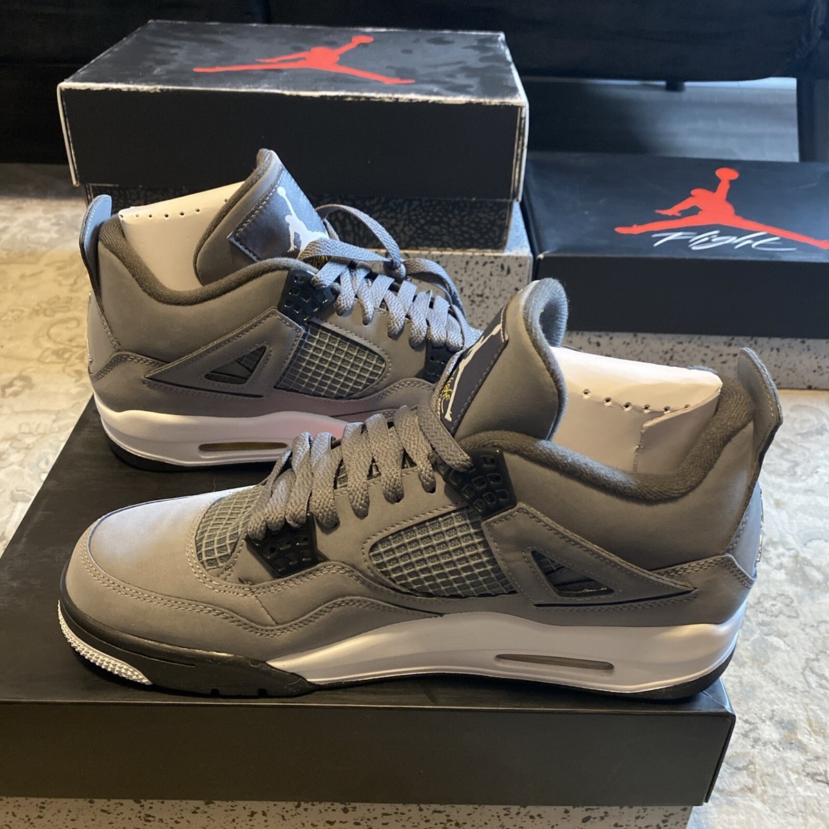 Air Jordan 4 クールグレー Nike Air Jordan 4 Retro Cool Grey 2019 Size 10 193149728970| eBay