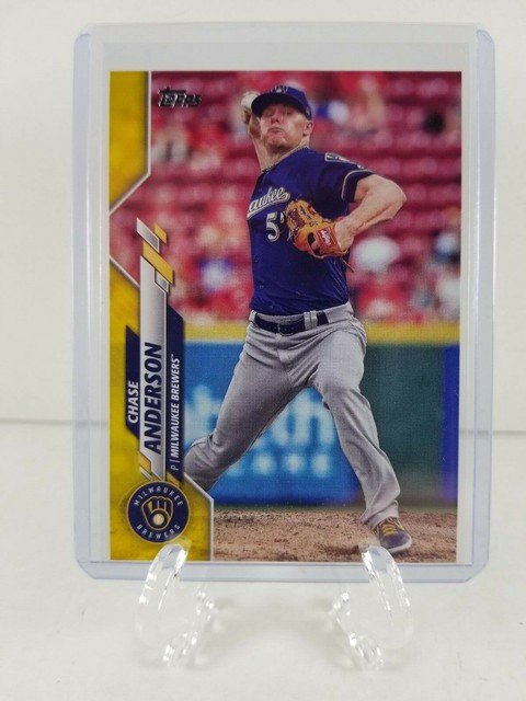 Topps 2020 Series 1 Baseball Card 62 Chase Anderson Walgreens Yellow 