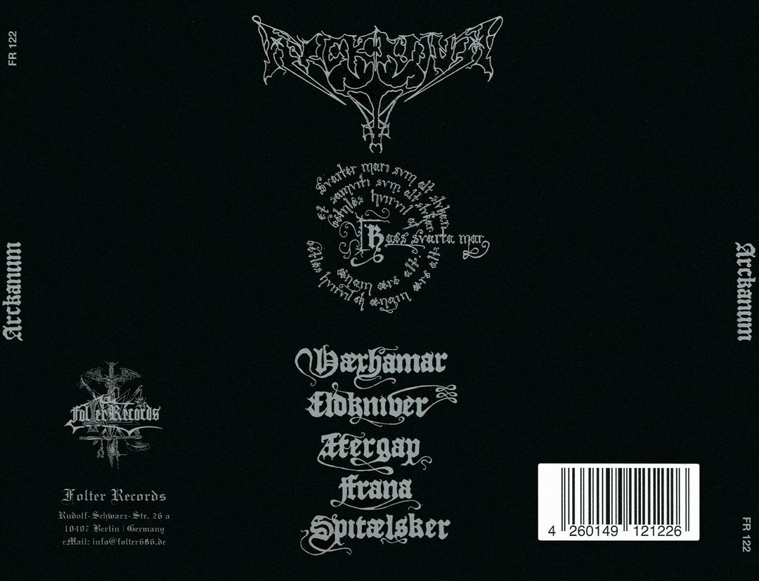 Arckanum Kaos Svarta Mar Black Metal CD New Album