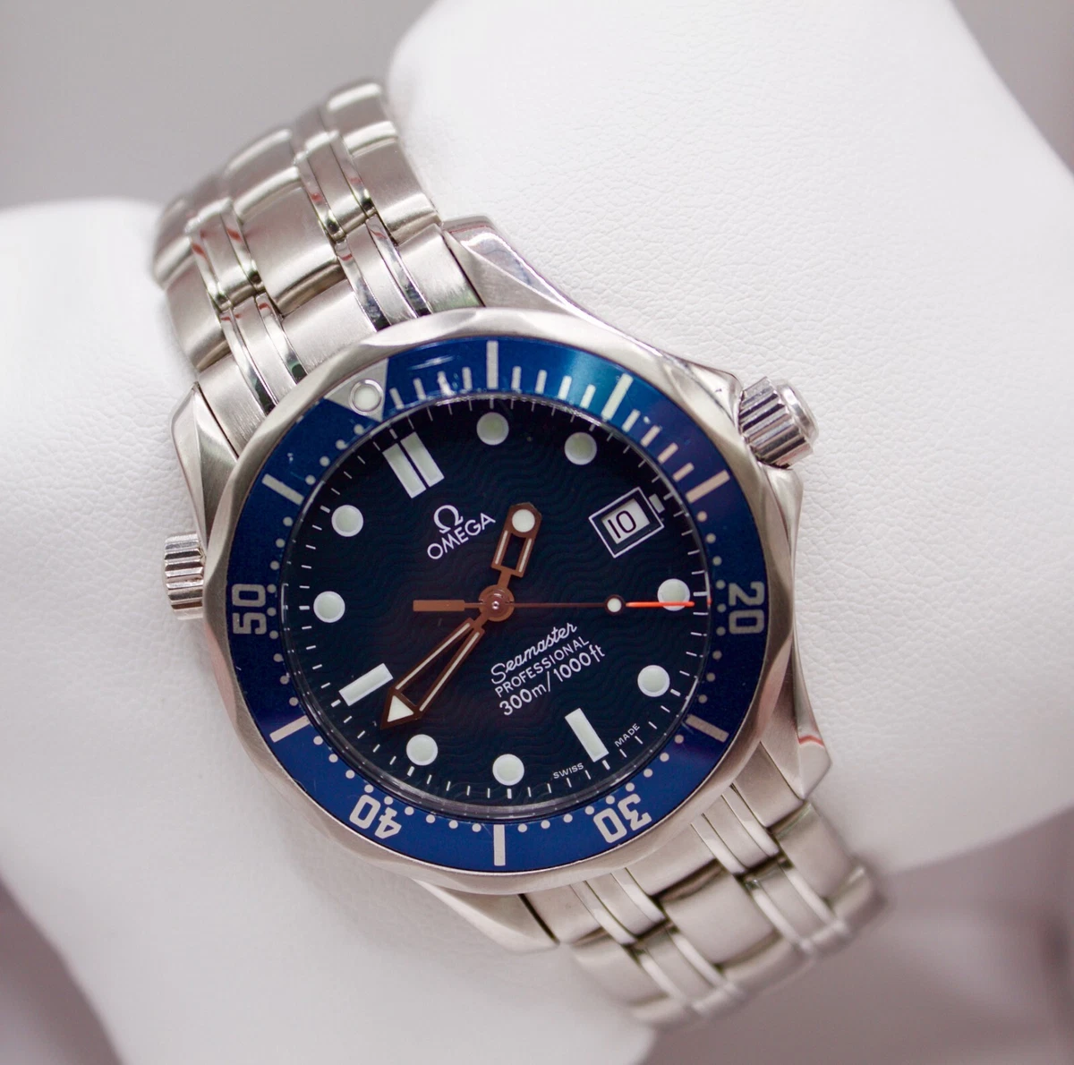 Omega Seamaster Diver 300 M Professional 36mm Blue Dial Date Stainless Steel
