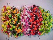 25 NEW FLOATING WALLEYE JIG HEADS 3/8 size 1 HOOKS assortment   OZ.THEY FLOAT 