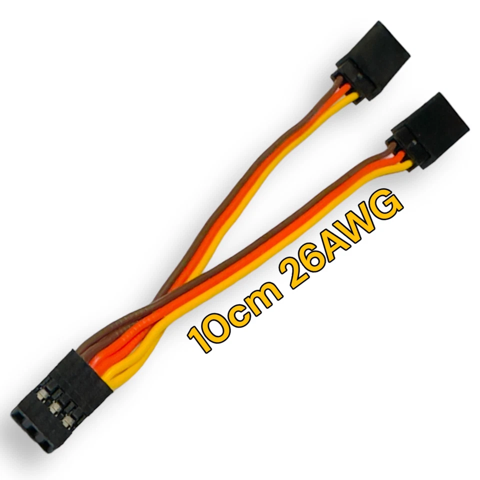 ✅ 2x 10cm Y-Servokabel JR Servo Kabel Y-Kabel Verlängerung Splitter RC 26AWG ✅ - Bild 2 von 4