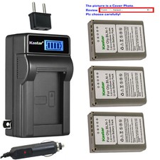 Kastar Battery LCD AC Charger for Olympus BLN-1 BLN1 Olympus OM-D E-M1 Camera