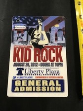 2012 Aug 29 Kid Rock General Admission Concert Ticket Pass