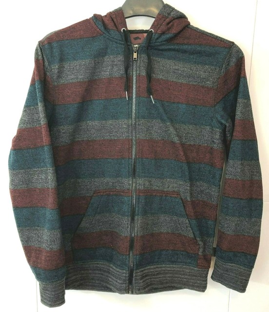 TONY HAWK Mens M Hoodie Skate Jacket Full Zip Burgundy Blue Gray eBay