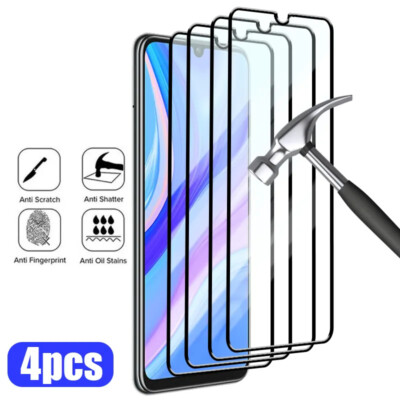 For Huawei P20 30 Pro P40 Lite Screen Protector 4PCS Full Cover Protective Glass