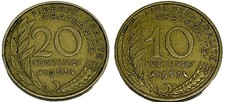 Frankreich - 1963 - 10, 20 Cent